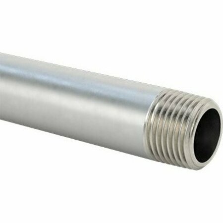 BSC PREFERRED Standard-Wall 316/316L Stainless Steel Pipe Threaded on Both Ends 3/8 NPT 16 Long 4816K172